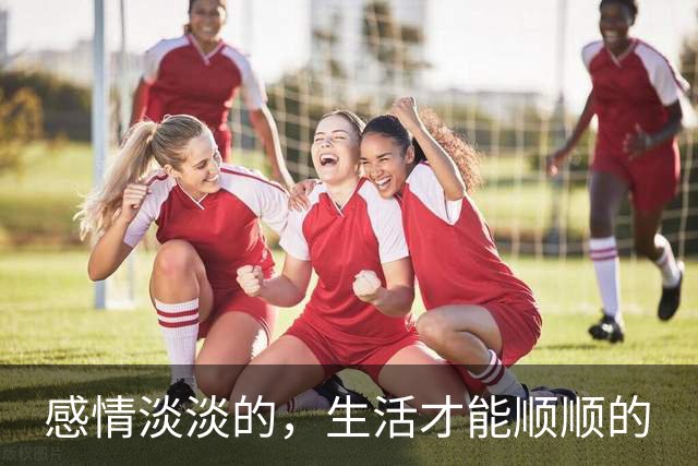 感情淡淡的，生活才能顺顺的